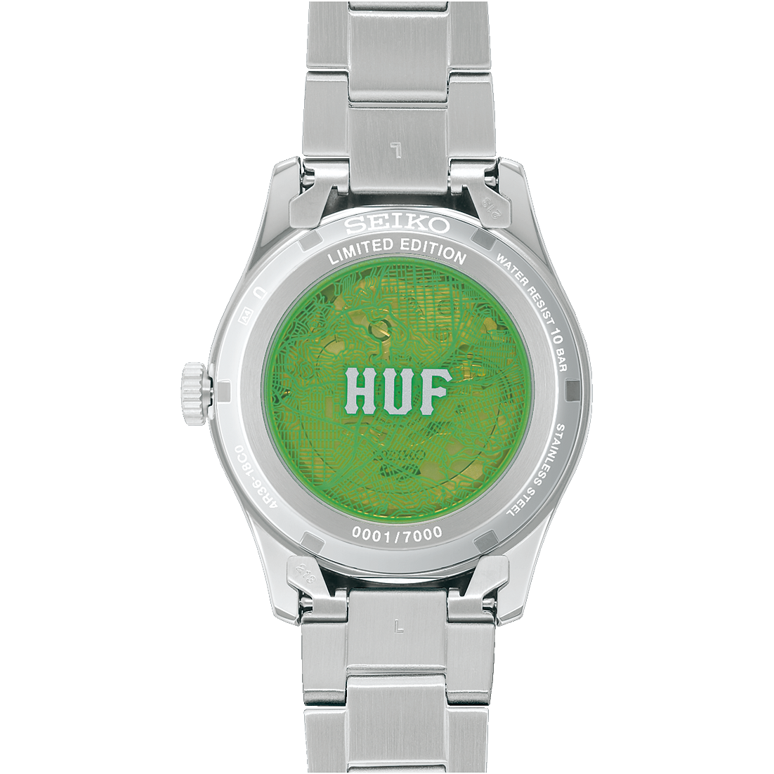 Bagside af Seiko SRPM09K1 Huf Limited Edition automatik herreur