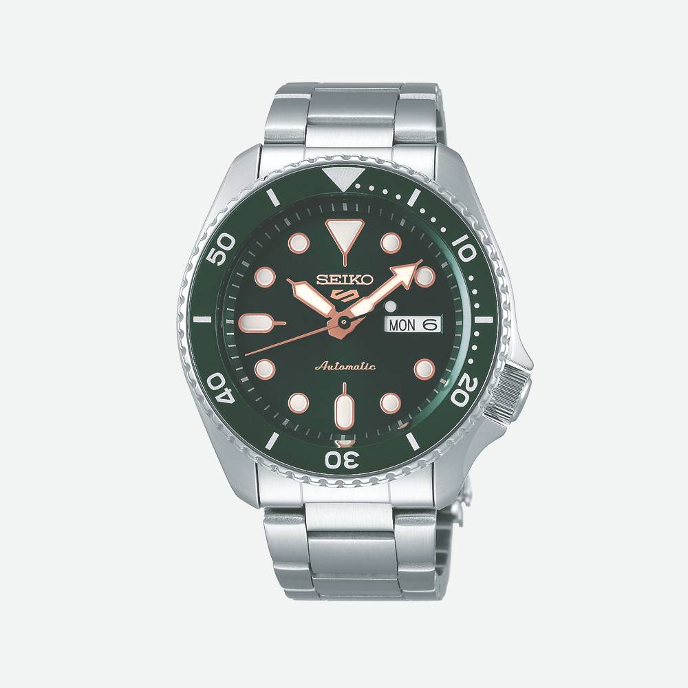 Uhr-Herren-Seiko5-Sport-Automatik-Stahl-Grun