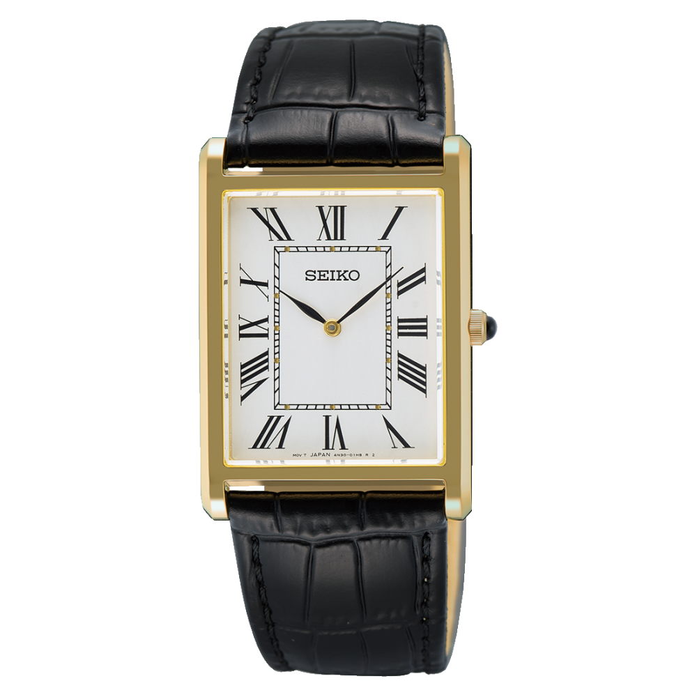 Seiko SWR104P1 klassisk herreur med læderrem