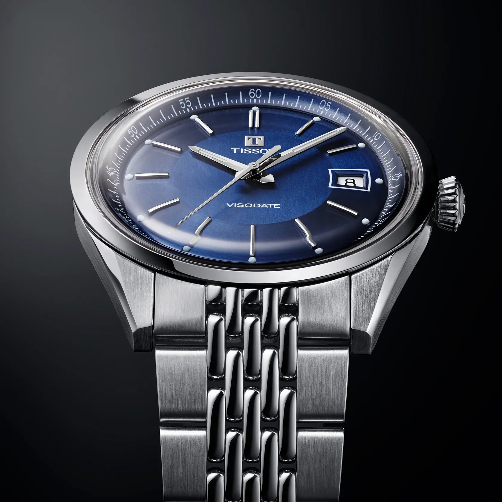 Tissot Visodate 39mm T157.407.11.041.00 - krone detalje