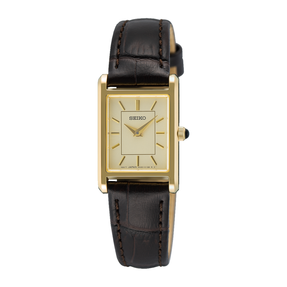 Seiko SWR110P1 klassisk dameur med læderrem