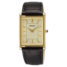 Seiko SWR106P1 klassisk herreur med guldfarvede detaljer
