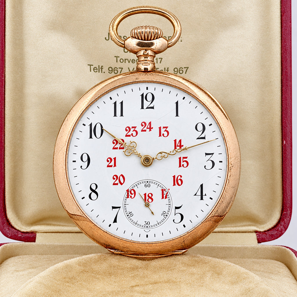 Antikt Omega Lommeur 14k Guld 1910
