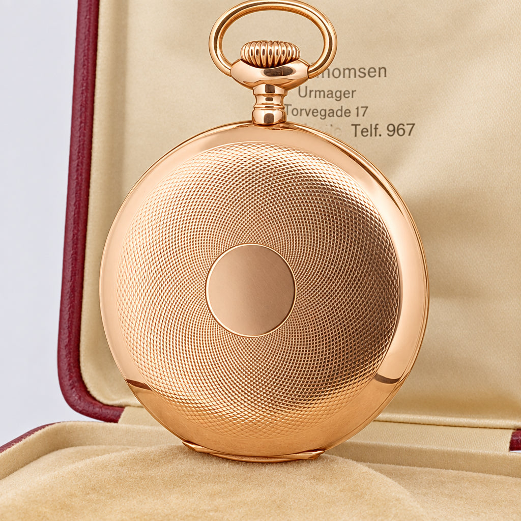Antikt Omega Lommeur 14k Guld 1910 - detalje